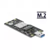 Delock 63166 Μετατροπέας USB 3.0 Type-A σε M.2 Key B με Υποδοχή SIM