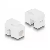 DeLOCK Keystone LSA σετ RJ45 RJ11 Cat.6 μαύρο κλιπ συγκράτησης