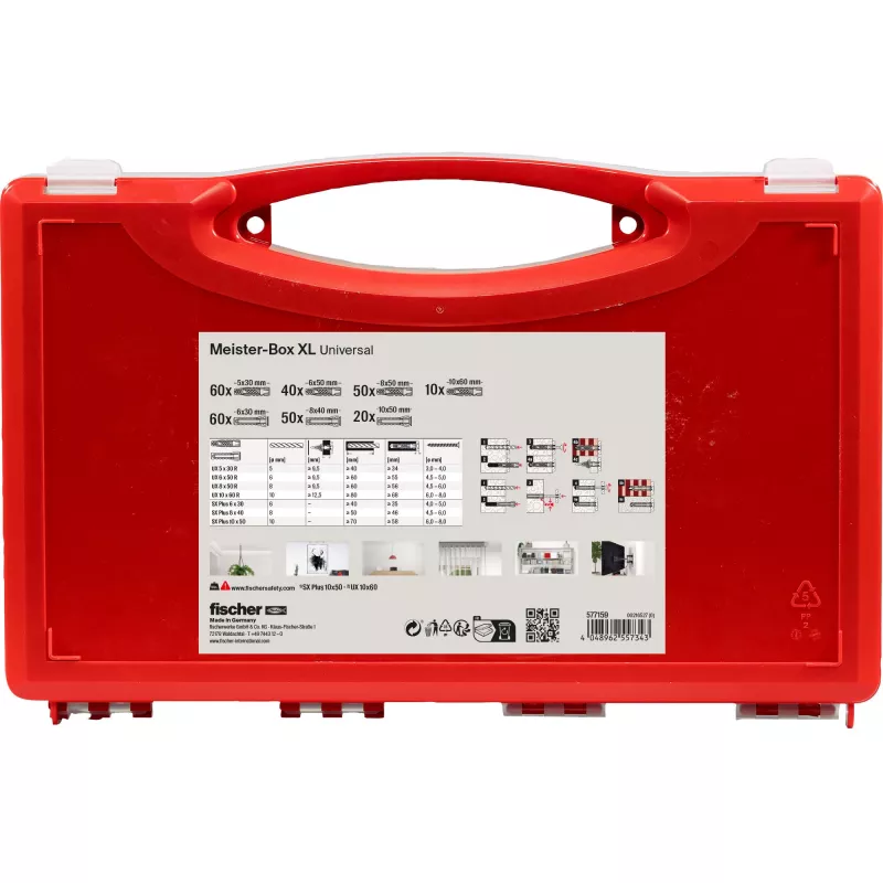 fischer 577159 Meister-Box XL κουτί με σετ ούπα 290 τεμ. (577159)