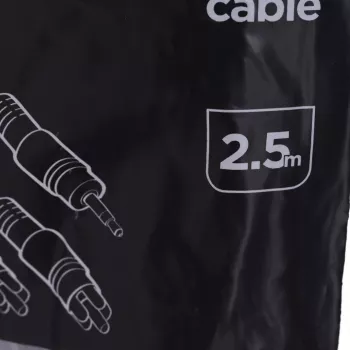Gembird 2,5 m, 3,5 mm/2xRCA, M/M καλώδιο ήχου μαύρο, κόκκινο, λευκό
