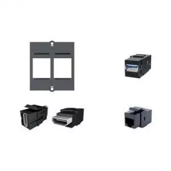 BACHMANN Υποδοχή Keystone HDMI θηλυκή μαύρη - 1 x HDMI 2.0
