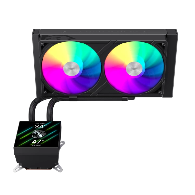 Gamemax υδρόψυξη CPU | GLACIER 240 LCD BK | Intel, AMD