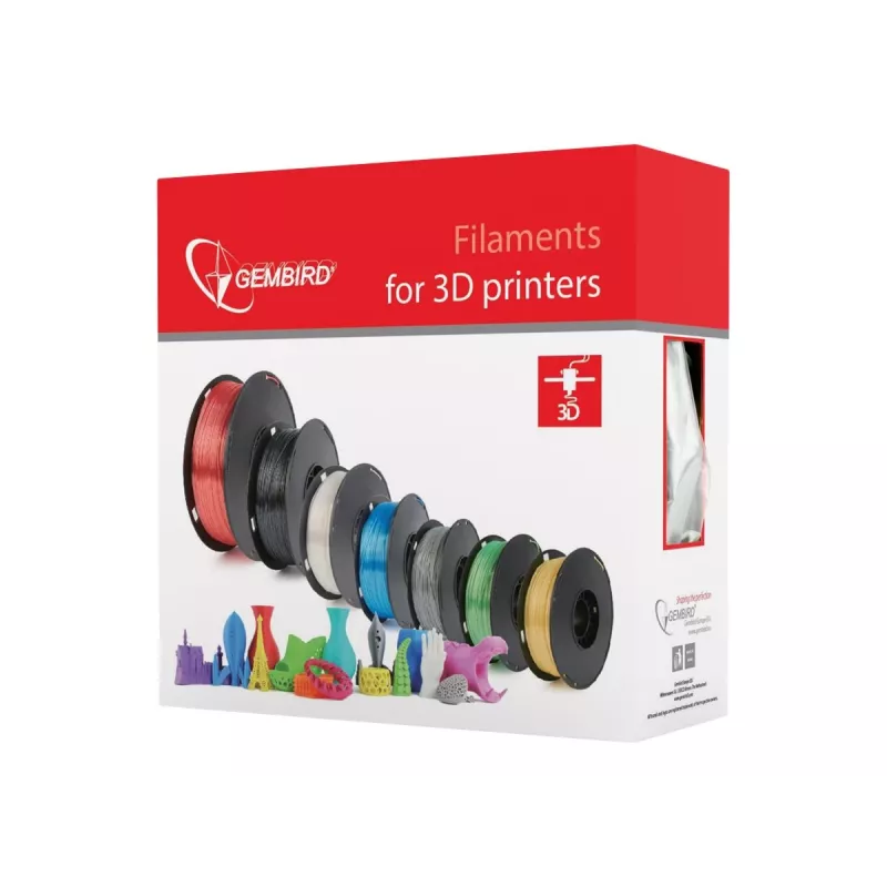 Υλικό 3D εκτύπωσης Gembird 3DP-PLA+1.75-02-R κόκκινο 1 kg