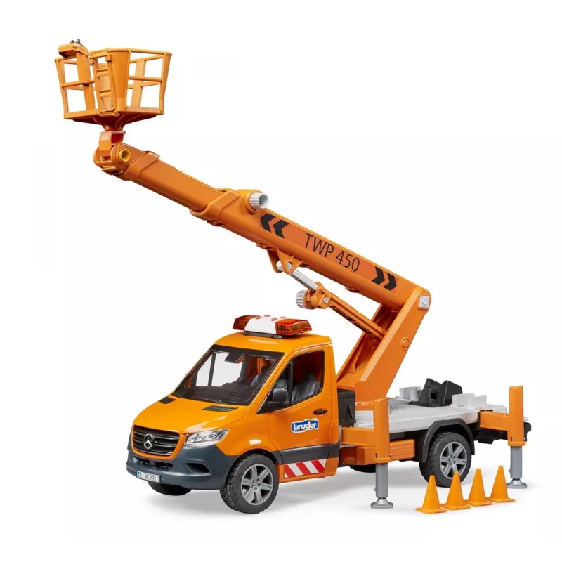 Όχημα BRUDER MB Sprinter ανυψωτική πλατφόρμα συνιστώμενη ηλικία 3+