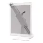 Barkan T71HL επιτραπέζια βάση tablet με κλειδαριά 7–14 ιντσών, περιστρεφόμενη 360°, λευκή