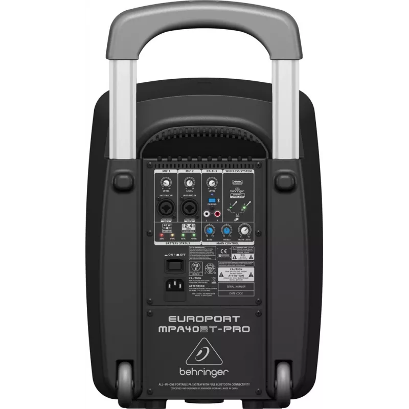 Ηχείο 2 δρόμων Behringer Europort MPA40BT-PRO 40W