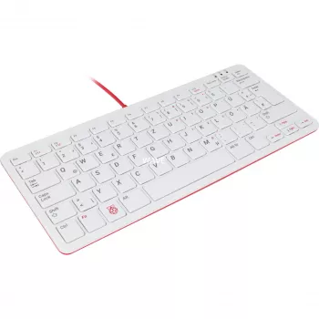 Ενσύρματο πληκτρολόγιο USB Raspberry PI Πληκτρολόγιο DE RB-TASTA01W — Σύνδεση USB, γερμανικό layout