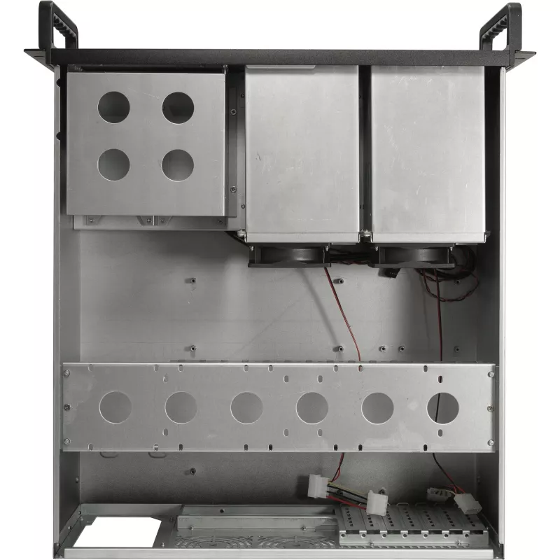 Κουτί rackmount INTER-TECH IPC 4U-4508 μαύρο — κουτί διακομιστή/PC 4U, rackmount