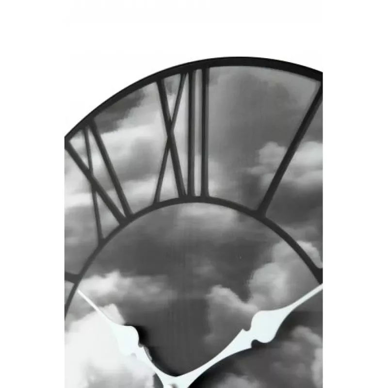 NeXtime ρολόι 3037 Clouds, Ø39 cm, Επιτοίχιο, Μαύρο