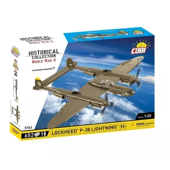 Cobi Τούβλα Lockheed P-38H Lightning Σετ 5763 — κλίμακα μοντέλου, συλλεκτικό μοντέλο αεροπλάνου