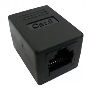 RJ-45 Modular-Kupplung VALUE Cat.6 μη θωρακισμένο μαύρο