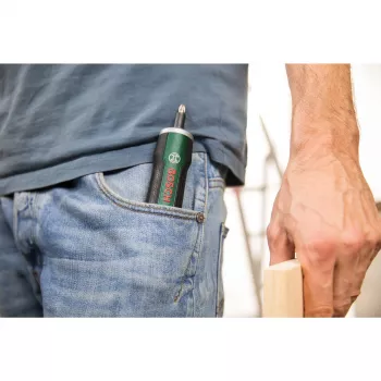 Κατσαβίδι μπαταρίας Bosch PushDrive 360 U/min πράσινο 3,6 V μπαταρία
