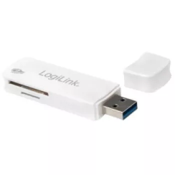 LogiLink CR0034A Αναγνώστης καρτών USB 3.2 Gen 1 (3.1 Gen 1) Λευκό