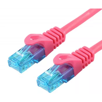 Καλώδιο δικτύου LOGON TCU55U100M Cat5e U/UTP 10 m ματζέντα RJ-45 σε RJ-45