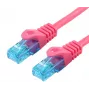 Καλώδιο δικτύου LOGON TCU55U100M Cat5e U/UTP 10 m ματζέντα RJ-45 σε RJ-45