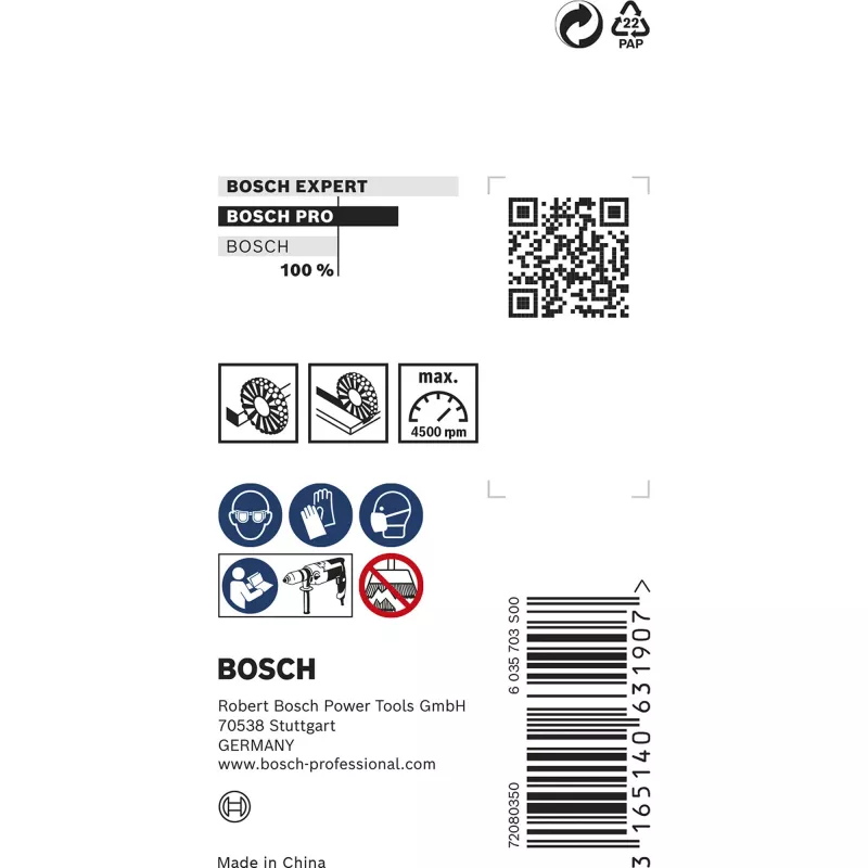 Bosch 2 608 622 110 Συρμάτινη βούρτσα/βούρτσα ποτηριού 3 cm