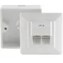 Πρίζα δικτύου RJ-45 λευκό ShiverPeaks BS74251-SET