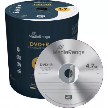 MEDIARANGE 100 x DVD+R - 4,7 GB (120 λεπτά) 16x