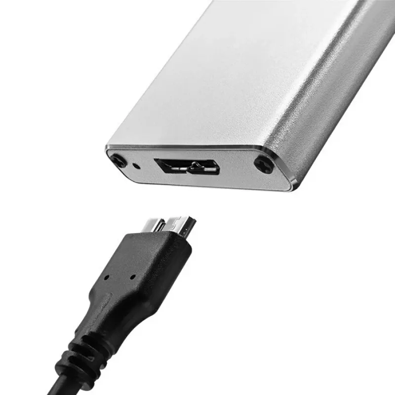 Θήκη αλουμινίου QOLTEC 51833 για M.2 SSD, SATA σε USB 3.0, υποστηρίζει έως 2 TB