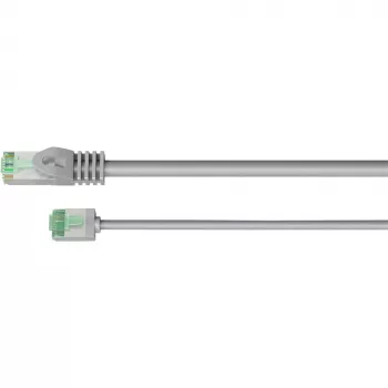 Goobay Ultra-Flexibles CAT 8.1 Καλώδιο δικτύου λεπτό U/FTP Γκρι - εξαιρετικά κοντό αρσενικό 99,9% (74349)