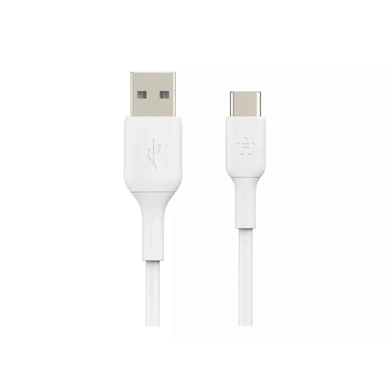 Καλώδιο USB Belkin CAB001BT2MWH 2m USB A σε USB C Λευκό
