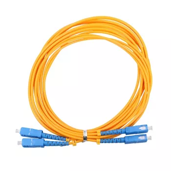 Καλώδιο οπτικών ινών Extralink EX.3586 1 m FTTH G.652D SC-SC duplex κίτρινο