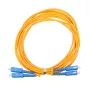 Καλώδιο οπτικών ινών Extralink EX.3586 1 m FTTH G.652D SC-SC duplex κίτρινο