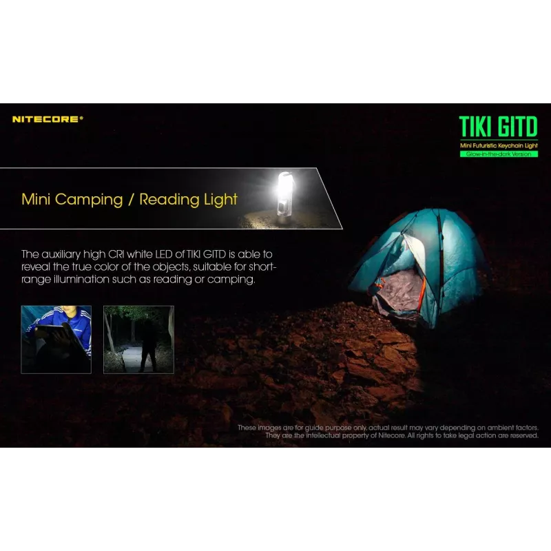 Nitecore TIKI GITD φακός, σειρά T, 300 λούμεν