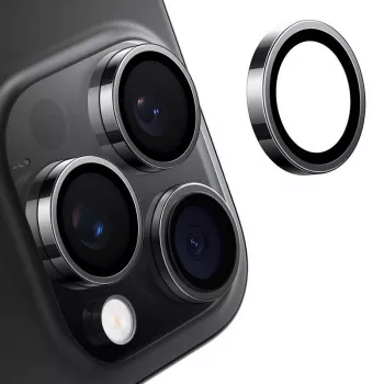 Torras Lensguard X00FX1568 γυαλί φακού κάμερας για iPhone 16 Pro, σκληρυμένο γυαλί, 0,25 mm, 9H+, μαύρο