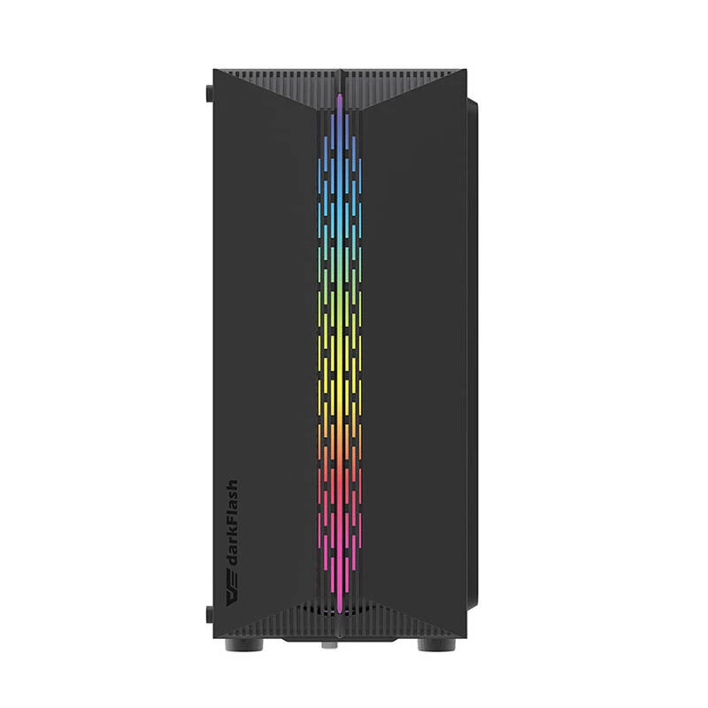 Κουτί υπολογιστή Darkflash DK151 LED (μαύρο) + 3 ανεμιστήρες RGB