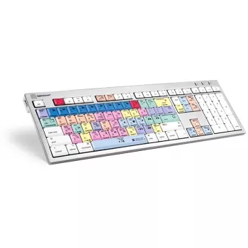 Πληκτρολόγιο Logickeyboard LKB-PPROCC-CWMU-FR Office USB AZERTY French λευκό