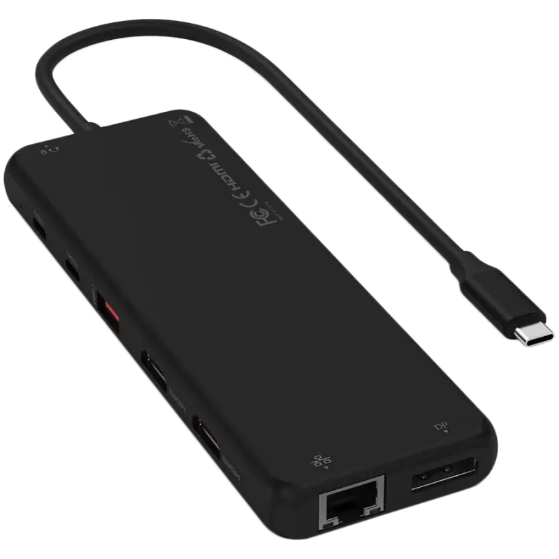Πολυθύρες προσαρμογέας USB-C Satechi ST-P3D13K 13-in-1 με υποστήριξη Triple-Display