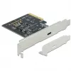 DeLOCK - Προσαρμογέας USB - PCIe 3.0 x4 Low-Profile - USB 3.2 Gen 2x2 x 1 (89036)