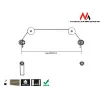 Maclean MC-557B εξαιρετικά λεπτή επιτοίχια βάση τηλεόρασης, 37–70 ίντσες, έως 50 kg, VESA έως 800x400