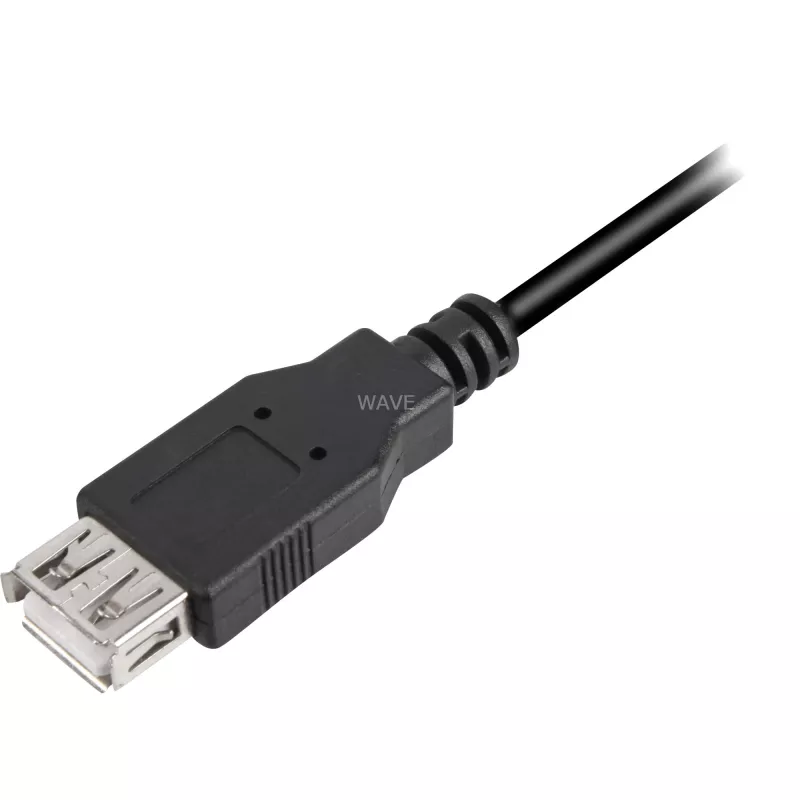 Καλώδιο USB Sharkoon USB 2.0 0,5 m μαύρο