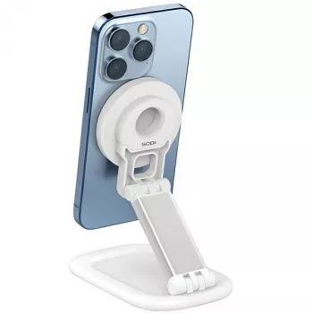 Μαγνητική βάση SODI BM-310 λευκή MagSafe — μαγνητική βάση τηλεφώνου συμβατή με φορτιστές MagSafe