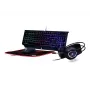 Gembird GGS-UMGL4-01 Phantom σετ gaming 4 σε 1 με οπίσθιο φωτισμό (πληκτρολόγιο, ποντίκι, ακουστικά, επιφάνεια ποντικιού), ενσύρματο USB, διάταξη US, μαύρο