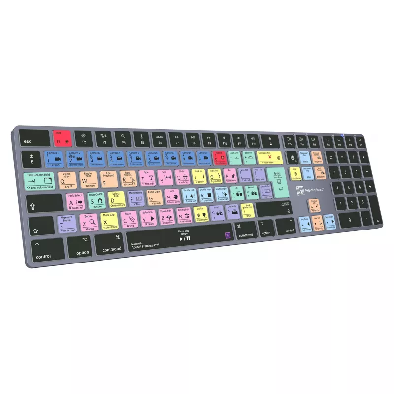 LogicKeyboard Titan DE Πληκτρολόγιο Mac για Adobe Premiere Pro CC — γερμανικό layout