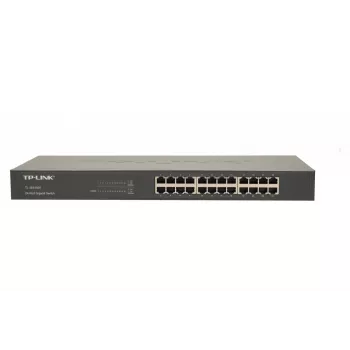 TP-Link 24-Port Gigabit Rackmount Δικτυακός διακόπτης, Unmanaged, Gigabit Ethernet (10/100/1000), Vollduplex, Rackmontage, 1U