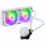 Σετ υδρόψυξης Cooler Master MasterLiquid 240L Core ARGB λευκό — ψυγείο 240 mm, ανεμιστήρας 120 mm, υποστηρίζει LGA1700/AM5/AM4 και παλαιότερες υποδοχές