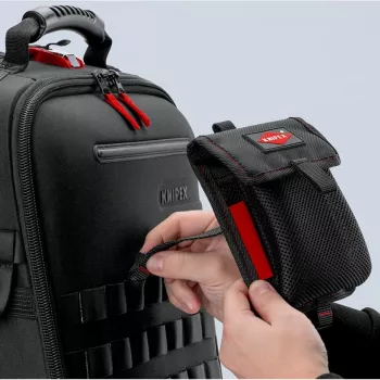 Τσάντα εργαλείων Knipex Modular Bag 00 19 50 LE μαύρο/κόκκινο, άδεια, αρθρωτή αποθήκευση για εργαλεία
