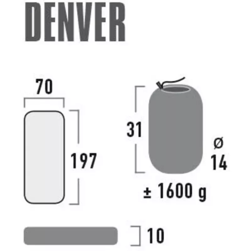 Στρώμα αέρα κάμπινγκ Denver 41027 (Citronella)