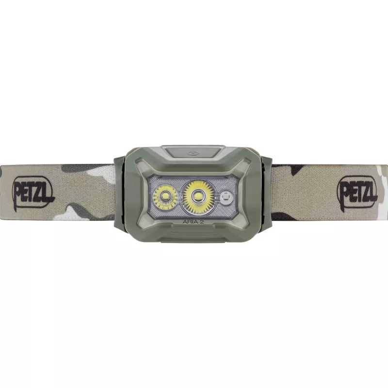 Φακός κεφαλής PETZL Aria 2 rgb-desert – επαναφορτιζόμενος 200 lumen