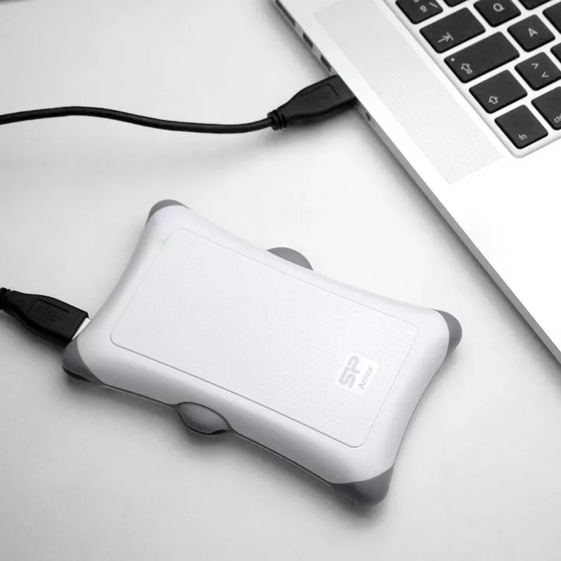 Εξωτερικός HDD Silicon Power Armor A30 1TB USB 3.2 Gen 1, 2,5 ίντσες HDD, λευκό, USB Type-A