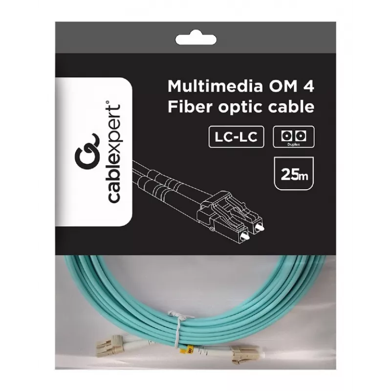 Καλώδιο πολύτροπης ίνας Duplex OM4 50/125, LC/LC, 25 m