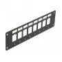 Patchpanel DELOCK 86597 — μέταλλο, μαύρο, 50 mm x 1,6 mm x 185 mm
