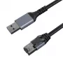 Καλώδιο δικτύου CAT6 UTP, USB3.0 Type-A - RJ45, 1m