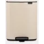 Brabantia Bo Κάδος με πεντάλ 12 L ορθογώνιος ατσάλι μπεζ