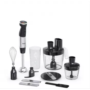 Tefal Quickchef+ HB67G830 Μίξερ 0,8 l Ραβδομίξερ 1000 W Μαύρο, Ανοξείδωτο Ατσάλι
