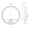 Λάμπα LED MACLEAN MCE291W με αισθητήρα κίνησης IR, 10 W, 3000 K